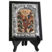 Large Sterling Silver Tree of Life Icon Byzantine Orthodox Greek 11.5" x 9.5"