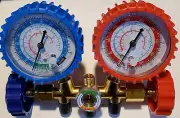 AC MANIFOLD GAUGE SET for R134a with 2 ADAPTERS 3 36" HOSES R134a R22 R12 R502