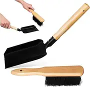 Dustpan and Brush Set Coal-ash Shovel Stove Cleaning Shovel Brush and Dustpan Set for Fireplace Accessories