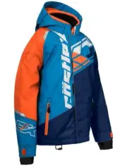 CODE-G4 YOUTH JACKET NAVY/PROCESS BLUE/ORANGE XL Snowmobiling Waterproof 72-7908