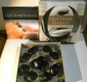 HOT STONE MASSAGE Stones Set & Book Alison Trulock