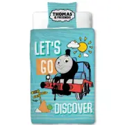 THOMAS & FRIENDS Toddler/Cot Quilt Cover Set - Discover
