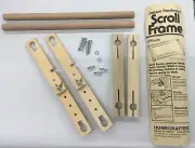 Deluxe Hardwood Scroll Frame for Needlework #7300 4” X 8”, NEW