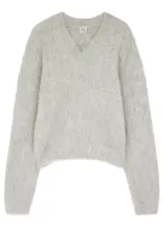 Totême Alpaca-blend Jumper - Grey - XS (UK6 / XS) XS (UK6 / XS)