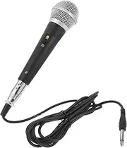 HEATSHAKING Dynamic Wired Handheld Microphone for Karaoke Plug Mic with Cable Durable Design Multiuse for Ktv and Public Speaking High Fidelity Sound with Built Filters