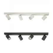 Jessie Four Bar LED Spot Light GU10 in Charcoal or White Superlux Lighting - SJ-B4-CC, SJ-B4-WH
