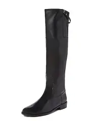 NIB $695 Stuart Weitzman Upbeat Leather Boots 8 black Made in Spain