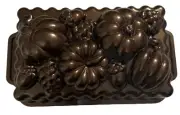 nordic ware Cast Aluminum Wheat & Pumpkin Loaf Pan 6 Cup Capacity