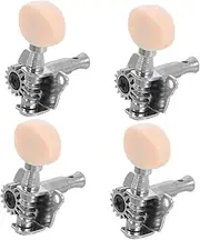 ERINGOGO 4pcs Guitar Locking Tuners: 2r2l Acoustic Tuning Pegs Machine Heads Vintage String Adjustment Tools - with Single Gear Design for Instrument Repair