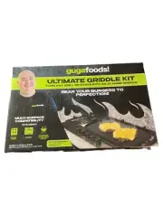 Ultimate Griddle Kit 4-Piece Stainless Steel Spatulas Stove Tops Ovens Charcoal