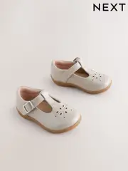 Mocha Brown Standard Fit (F) First Walker T-Bar Touch Fastening Shoes (F49160) | $57