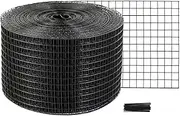 VEVOR 8 inch x 100ft Solar Panel Bird Guard, Critter Guard Roll Kit with Rust-Proof PVC Coating, Solar Panel Guard with 50pcs Tire Wires, 1/2 inch Wire Roll Mesh
