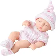 ISAKEN Reborn Baby Doll Boys Girls Soft Lifelike Silicone Doll Mini Realistic Newborn Baby Dolls Silicone Doll Soft Body Realistic Newborn Baby Dolls That Real Look