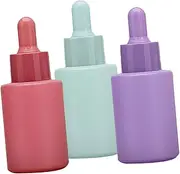 LIFKOME Essential Oil Bottles Set 3pcs Glass Refillable Dropper Bottles Mini Dropper for Toiletries