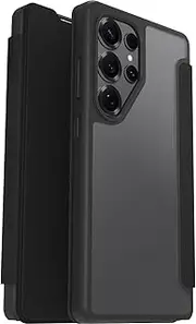 [Otterbox] React Series Folio Case for Samsung Galaxy S25 Ultra, Shockproof, Drop Proof, Protective Folio with Card Holder, Tested to Military Standard, Clear/Black