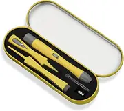NW 1776 Dual Light Source Usb Rechargeable Illuminated Ear Wax Removal Kit, Ear Spoon, Ear Clip, Nose Clip 3 In 1, Ear Wax Removal Tool (Yellow)