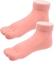 OFFIGAM Foot Mannequin for Nail Art Practice Portable and Versatile Fake Feet Shoes for Women and Men
