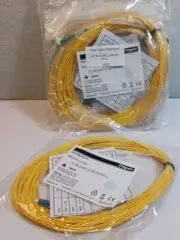 12M LC/APC 10 PACK! to LC/APC Single Mode Simplex Fiber Optic Patch Cable OFNR