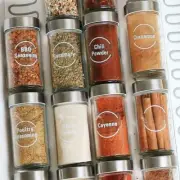Pantry Kitchen Food Container Label Stickers Decals Waterproof fragrance U4Y2L3