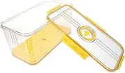 [GRADENEVE] Bread Box with Timing Lid and Airtight Seal Reusable Toast Storage Container for Fridge and Freezer Keeping Bread Fresh Easy to Clean Kitchen Food Organizer