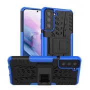 Samsung Galaxy S21+ /S21 Plus Case, Shockproof Heavy Duty Tough Kickstand Protective Rugged Case Cover (Blue)