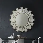 Wall Mirror MDF in Silver Colour