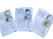 LOT BUNDLE OF 6 WINE GLASS STEMWARE GLASSWARE CHARMS ARTS & CRAFTS THEMED