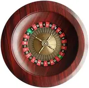 Deluxe Wooden Roulette Wheel Set, Fun Leisure Entertainment Roulette, Tables Game Turntable with Double-Zero Layout, for Casino, Home Entertainment