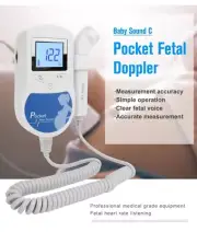 Fetal Doppler Heart Beat Monitor Baby Backlight LCD 2MHz with Probe CONTEC -