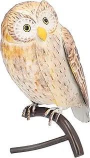 Owl Figurines Sculpture 30×20×16 Owl Sculpture Iron Lifelike Decorative Desk Owl Statue Crafts Ornament for Garden