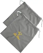 DRESSOOS 2pcs Hair Dryer Storage Bags Drawstring Pouches for Travel Home Use Lightweight and Stylish Embroidered Design Protective Blow Dryer Pouch
