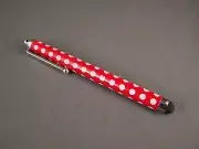 Red White polka dots stylus pen for touch screen smart phone tablet