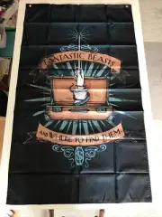 Fantastic Beasts & Where to Find Them 30x50 Banner Newt Scamander Suit Case NEW