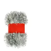 Silver 5M Chunky Thick Christmas Tinsel Garland Sparkly Xmas Tree Home Party Decoration