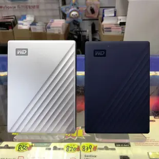 WD 威騰 My Passport Ultra 4T 4TB USB-C 2.5吋行動硬碟 鋁合金 外接式硬碟 備份硬碟