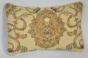 Corded Pillow made w Ralph Lauren Northern Cape Rug Floral Tapestry Fabric 16x11