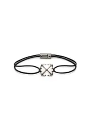 Off-white Arrow Rubberised Cable Bracelet - Black ONE SIZE