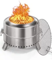 CIAYS Smokeless Firepit, 21 Inch Fire Pit for Outside with Patented Technology,