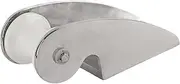 Boat Anchor Bracket Bow Roller, Marine Grade 316 Stainless Steel, with Rubber Wheel for Anchor Chain Movement, 3 Pre‑drilled Mounting Holes,