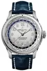 Breitling Navitimer Aviator 8 Automatic Silver Arabic Dial Date Blue Strap Watch