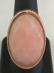 Barse “Ovation” Pure Genuine Copper Faceted Peach Aventurine Ring Size 8 1/4