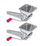 2x Cuisena Silver Stainless Steel Parsley/Basil Herb Mill Crusher/Chopper Mincer