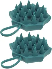 Baluue Scalp Massager Brush Set Soft Silicone Shampoo Brush for Head Cleaning Scalp Exfoliator Hair Wash Tool
