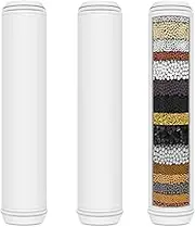 Multi-Stage Shower Filter Replacement Compatible with PWERAN Shower Filter for Handheld Shower Head, 3 Pack