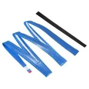 12Pcs 43.3" Tennis Racket Grip Tape w Damping Ridges Perforated Overgrip Blue