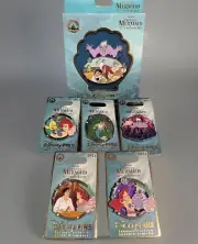 The LIttle Mermaid 35th Anniversary 6 pin Set LE Triton Ariel Ursula Eric Jumbo