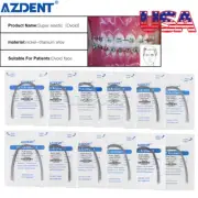10X Dental Ortodoncia Arco Super Elástico Niti Arco de Alambre Rectang all Size