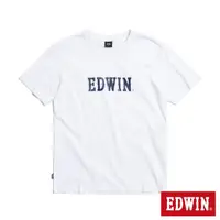 在飛比找momo購物網優惠-【EDWIN】男裝 高低差LOGO短袖T恤(白色)