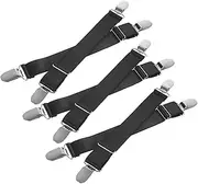 Cabilock 6Pcs Adjustable Elastic Boot Straps Multifunctional Clips for Clothes Luggage Non Slip Fasteners for Motorcycles Bicycles and More Creative Clips for