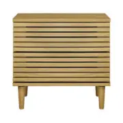 NNEED Bedside Tables 2 Drawers Unique Handle-Free